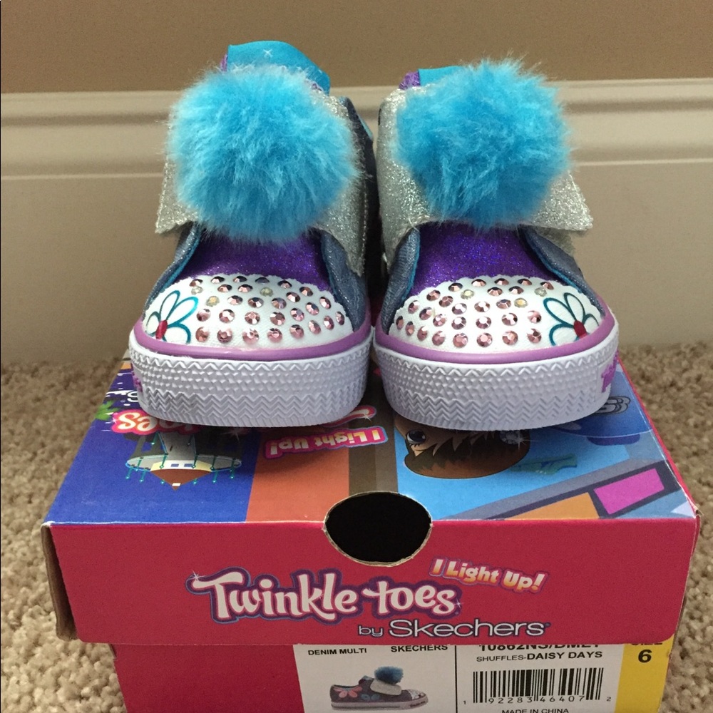Baby/Walker Girls Skechers Twinkle Toes Size 6